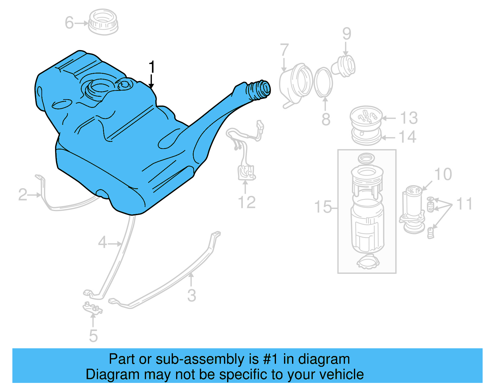 Fuel Tank 7D0-201-075-P - View 3