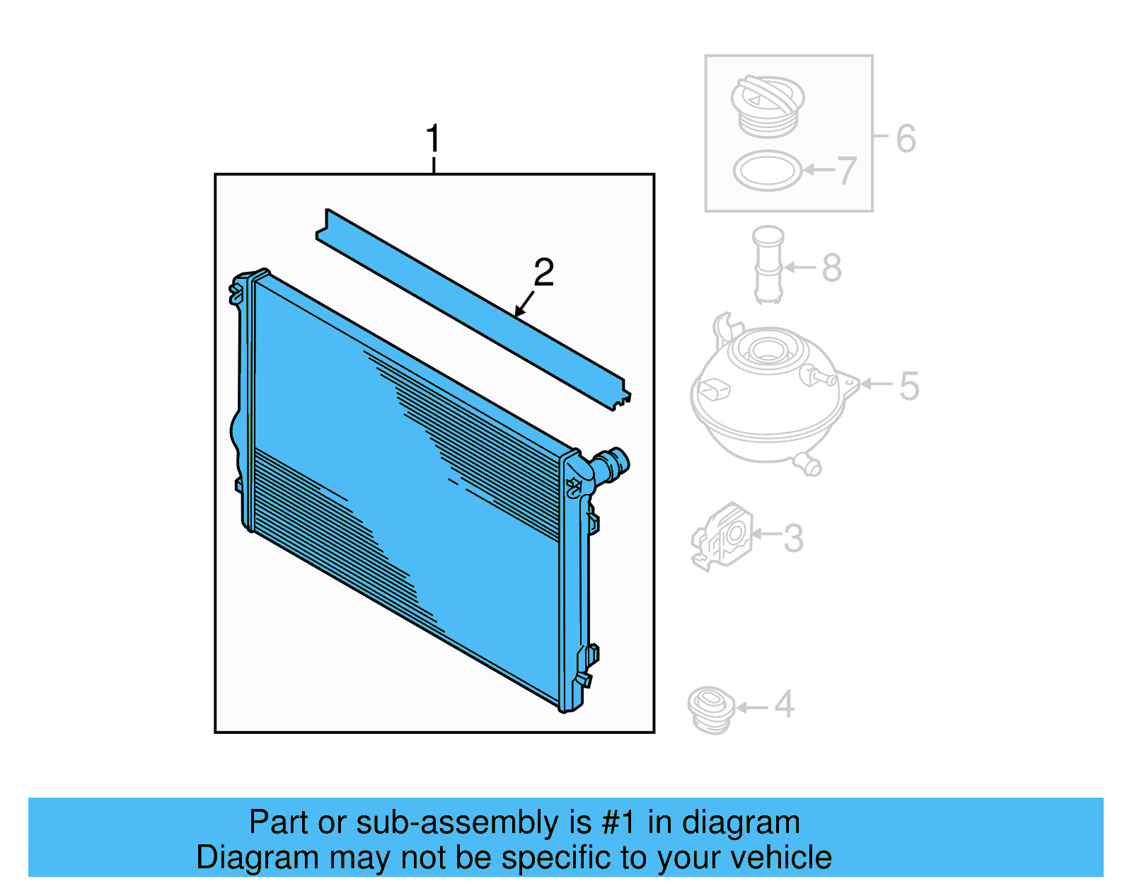 Radiator Assembly 5C0-121-251-K - View 4