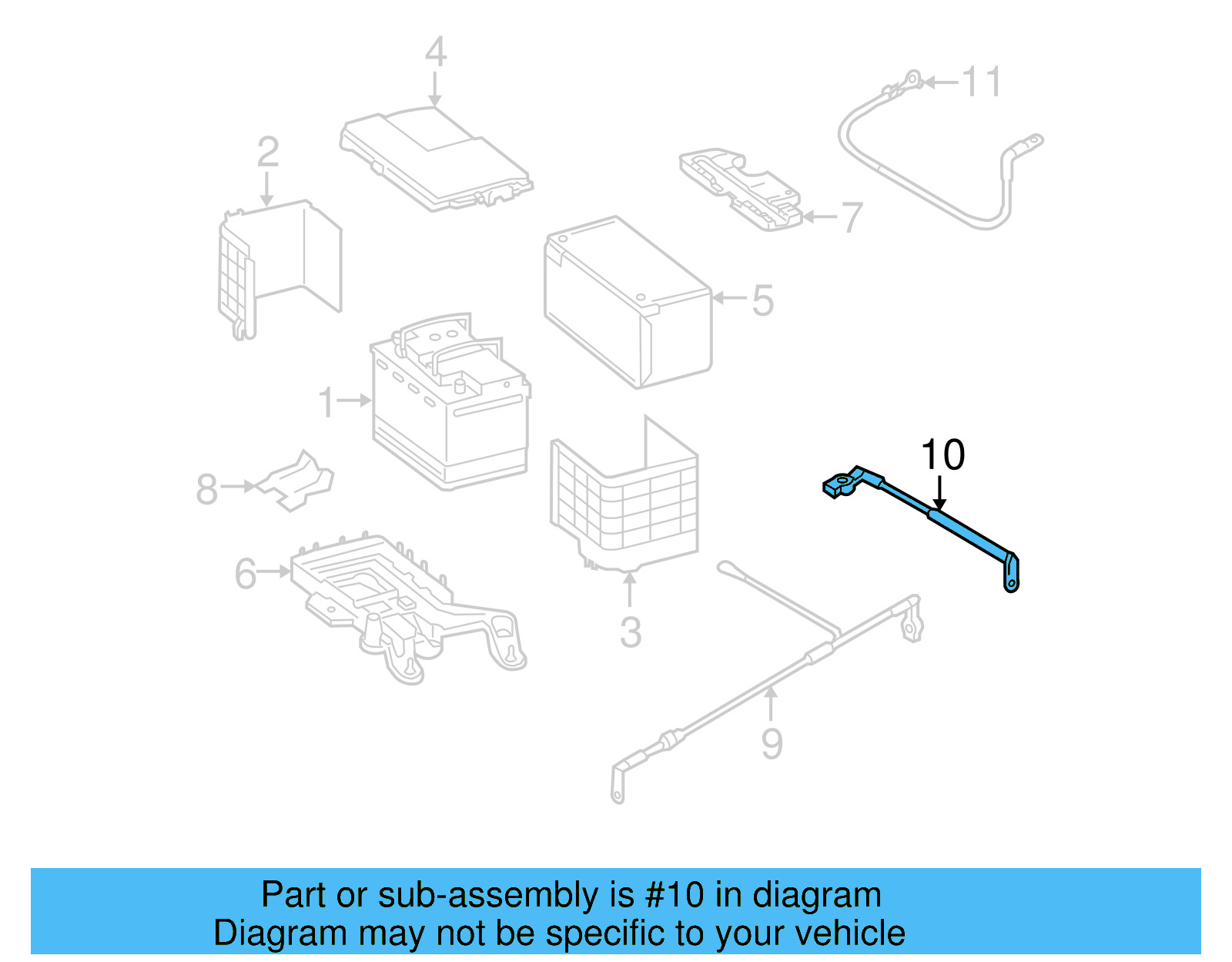 Battery Cable 1K0-971-227 - View 2