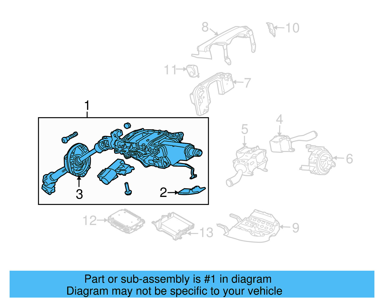 Steering Column 7L0-419-501-CD - View 4