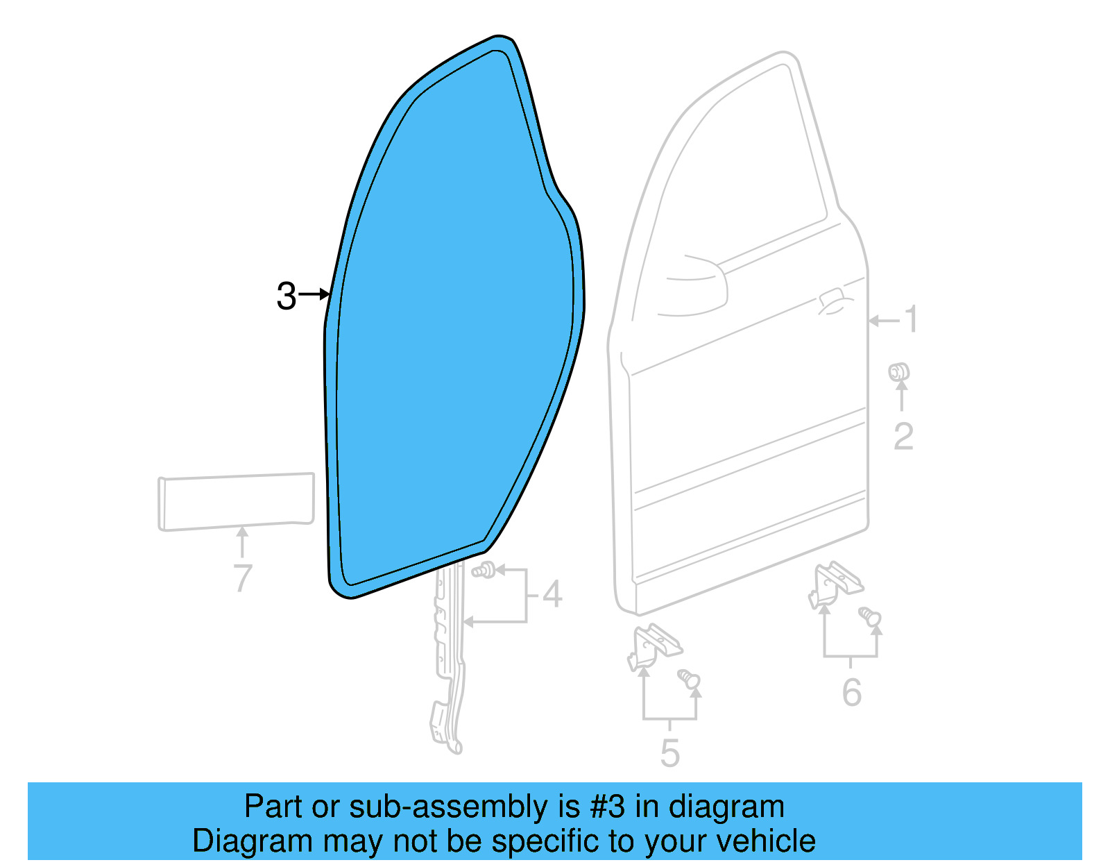 Door Weather 3B0-867-365-M-MGT - View 14