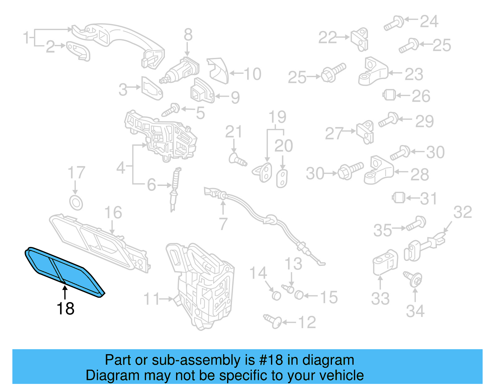 Handle Bezel 5NN-854-248-C-9B9 - View 9