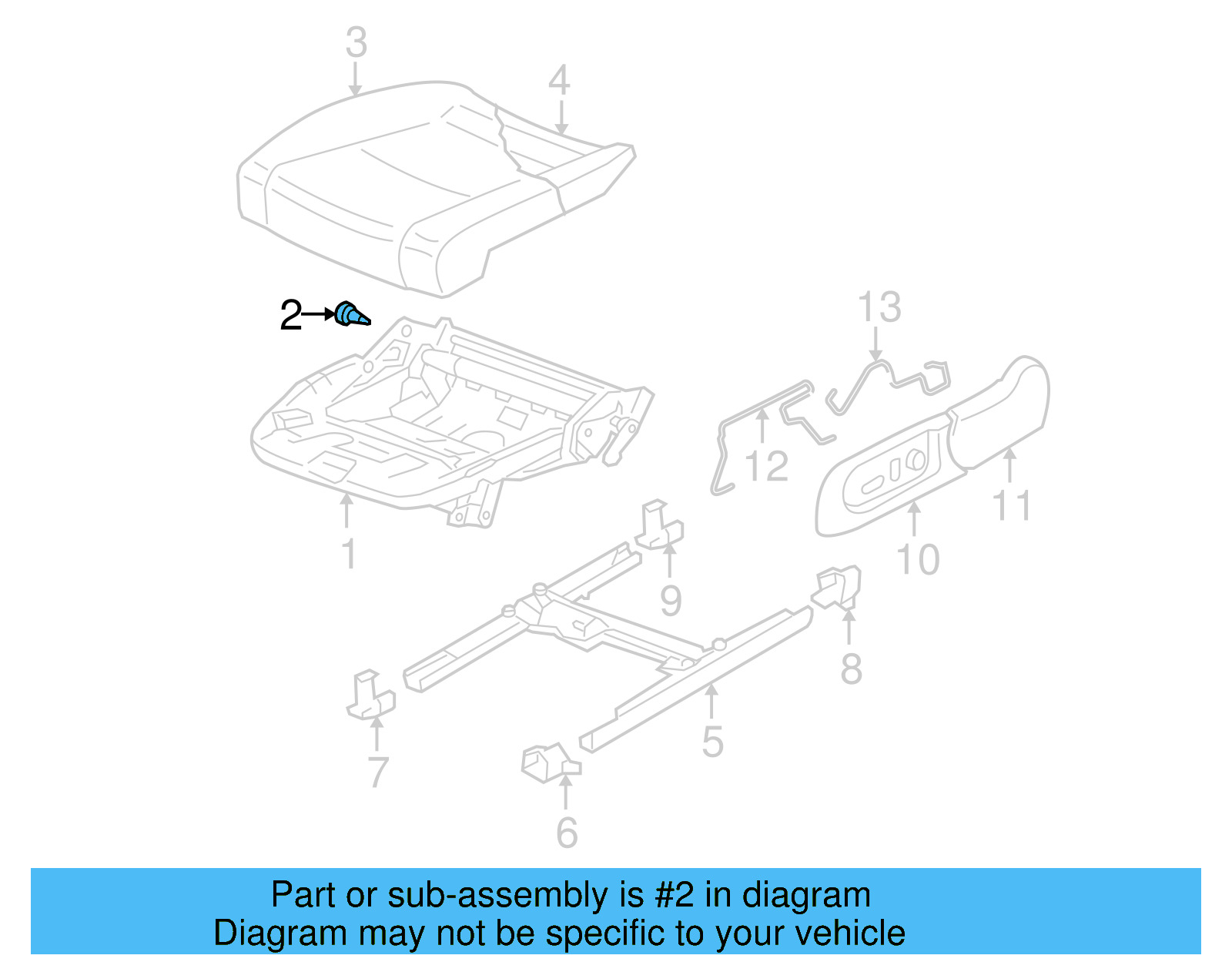 Seat Frame Screw 8E0-881-954 - View 9