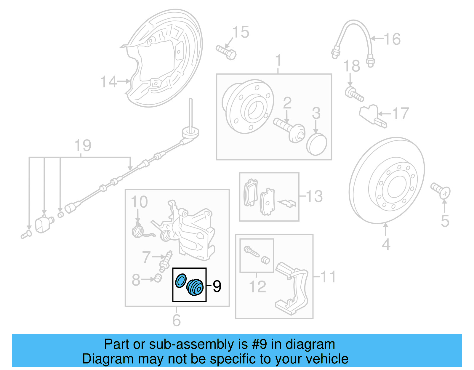 Caliper Seal Kit 2G0-698-671 - View 9