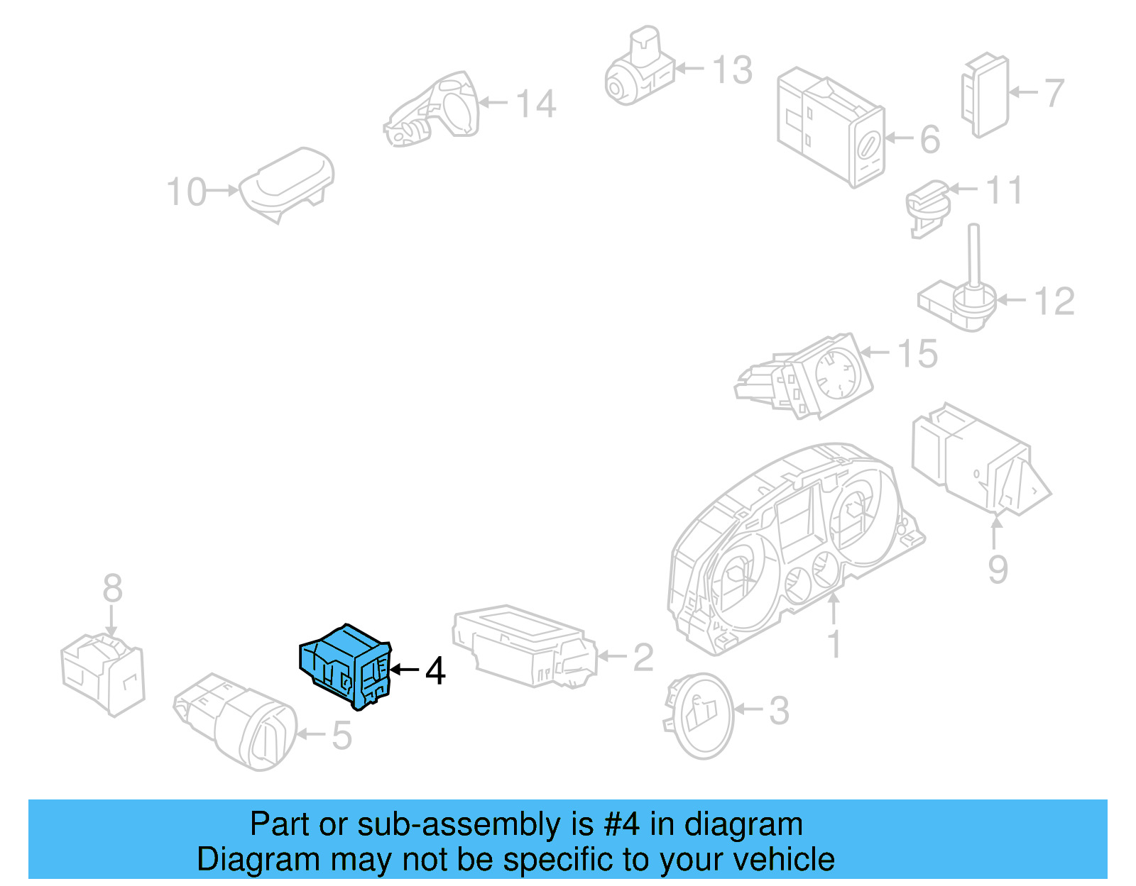 Instrument Light Rheostat 3C0-941-334-A-REH - View 15