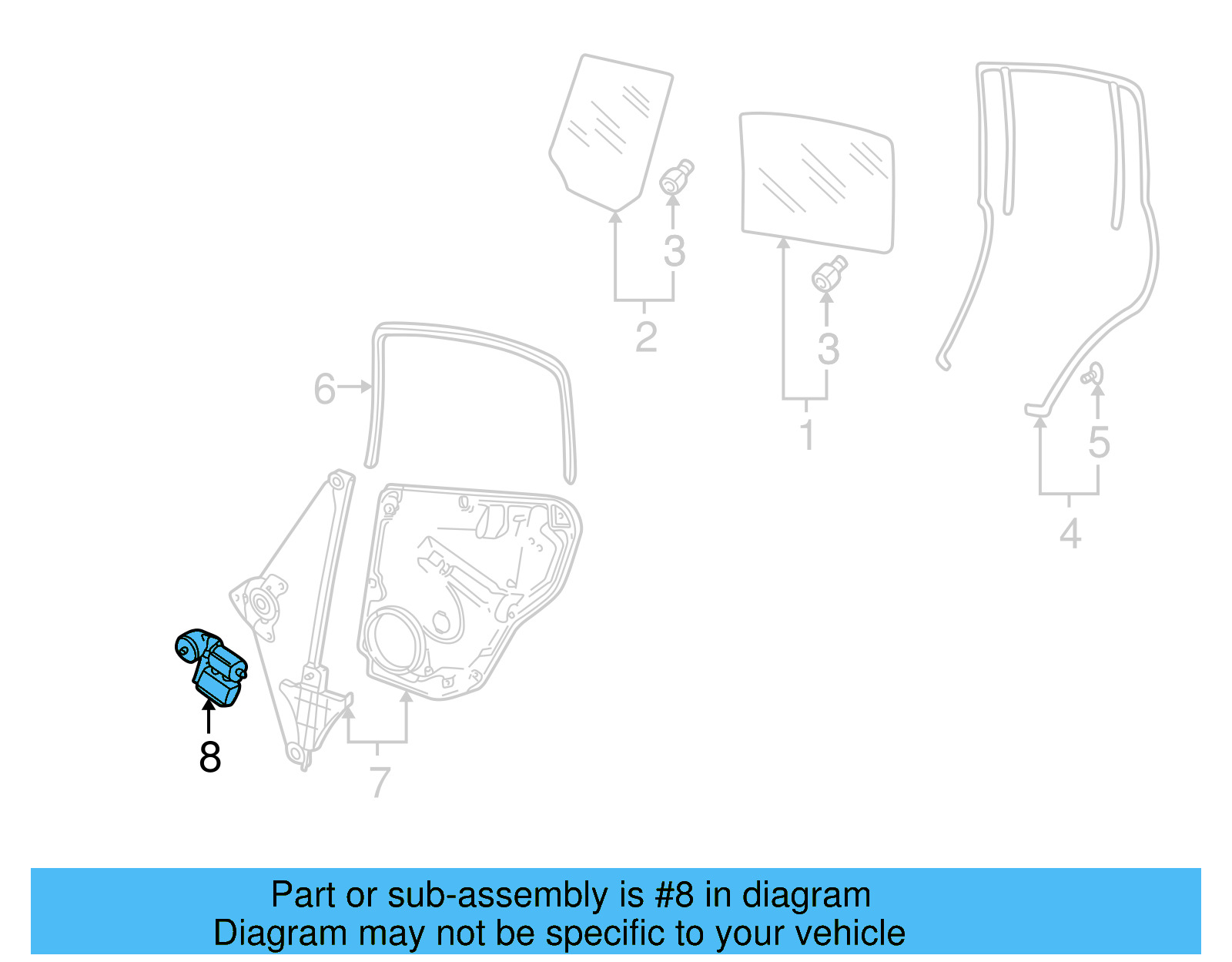 Window Motor 1C0-959-811-001