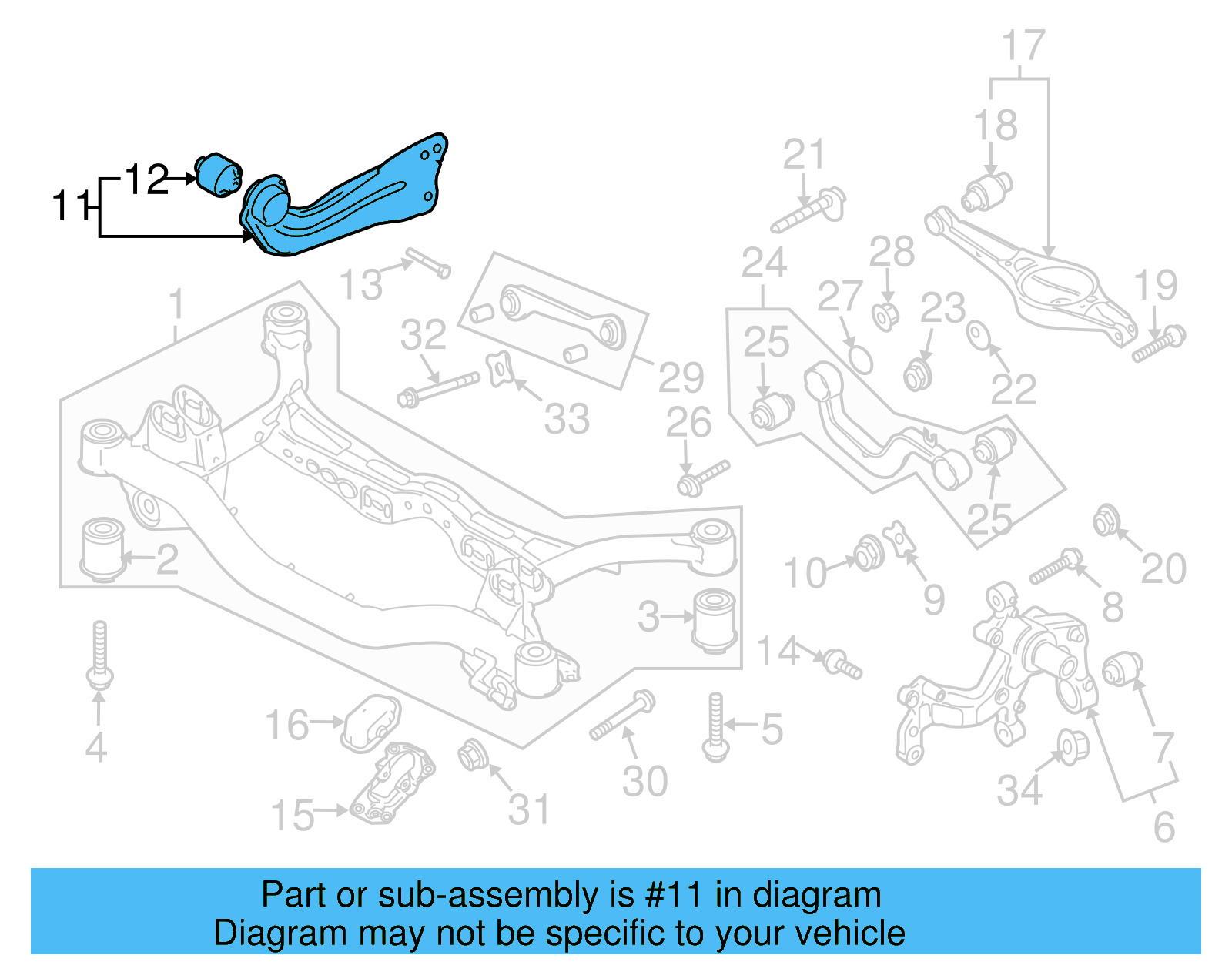 Trailing Arm 3C0-505-223-E - View 5