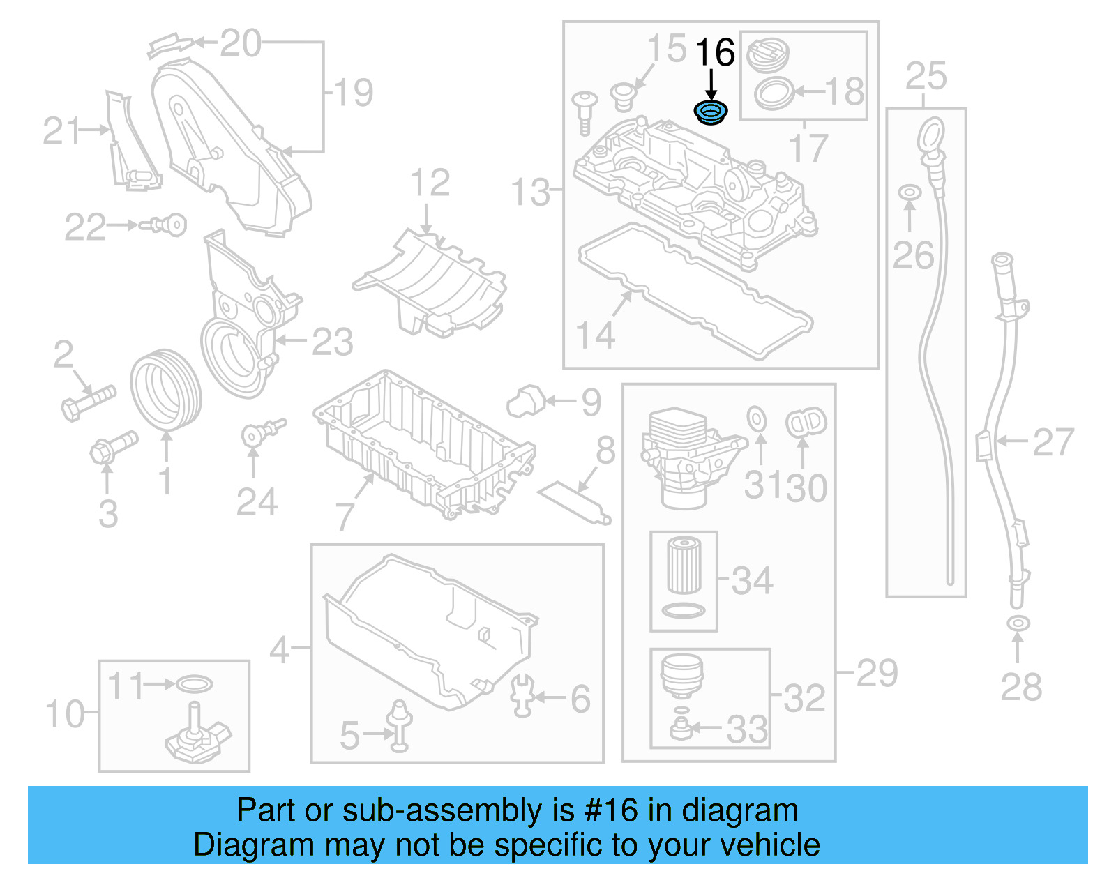 Valve Cover Seal 04L-103-070-B - View 8