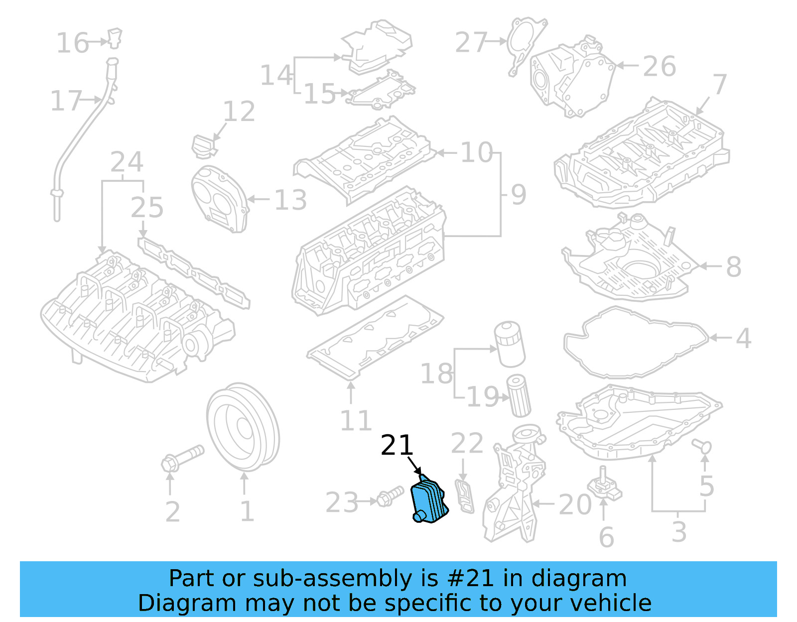 Oil Cooler 06L-117-021-G - View 9