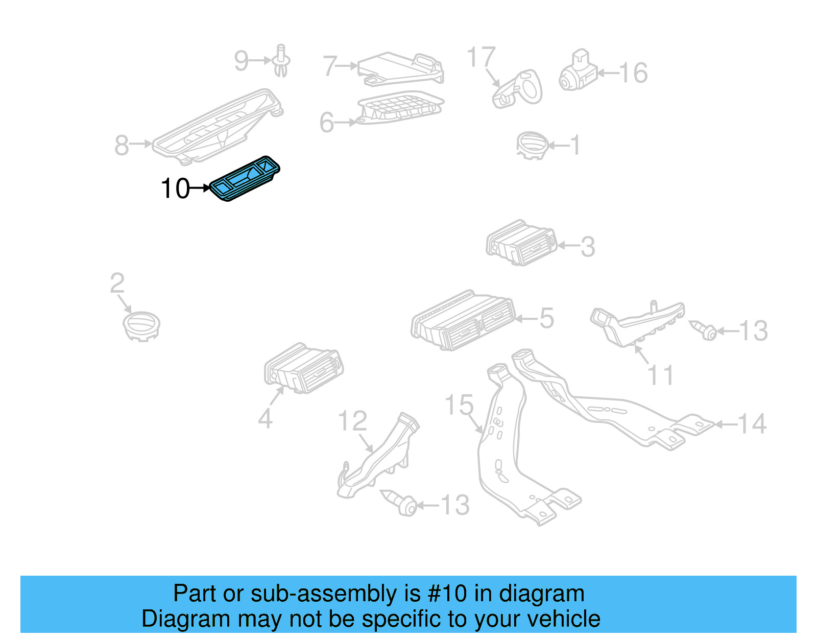 Defroster Duct 561-815-077