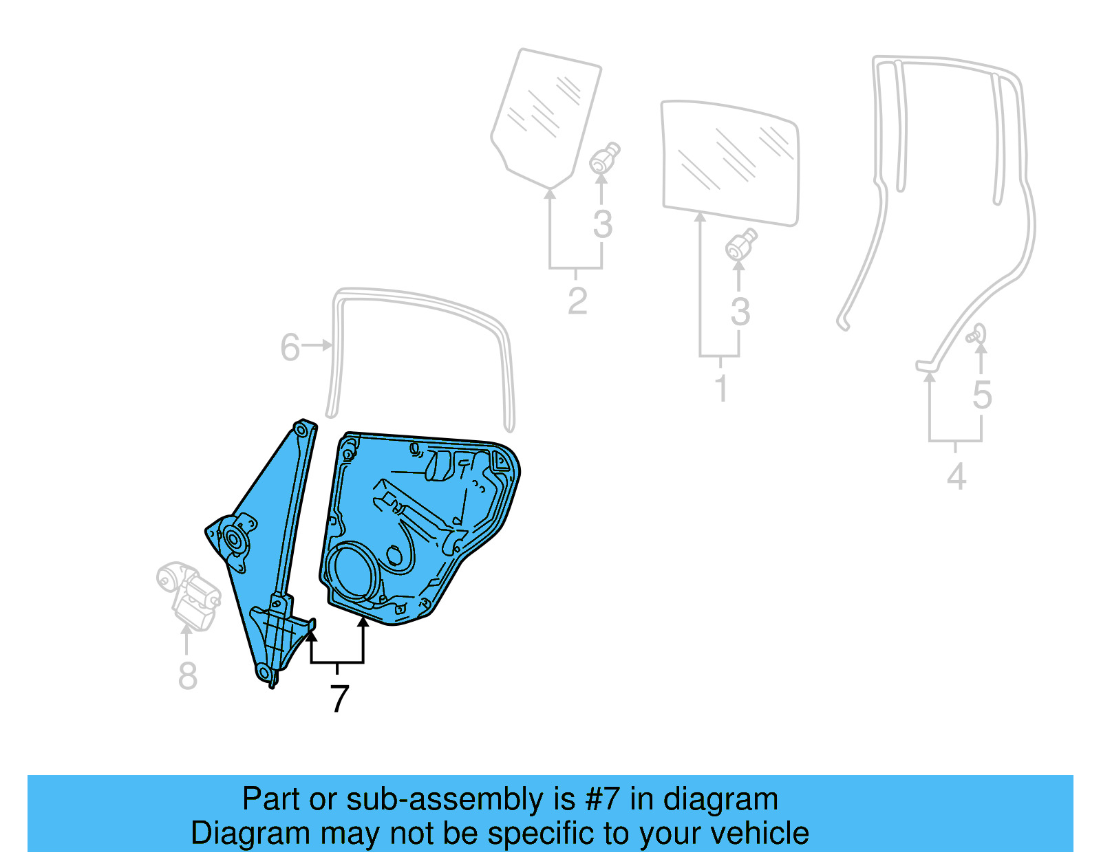 Window Regulator 3B9-839-462-A - View 9