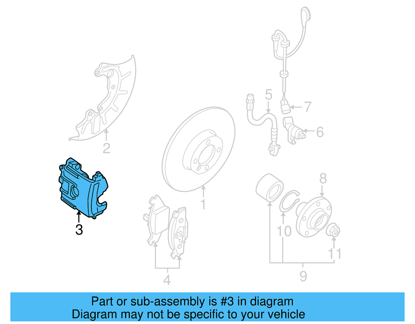 Caliper 1K0-615-124-D - View 24