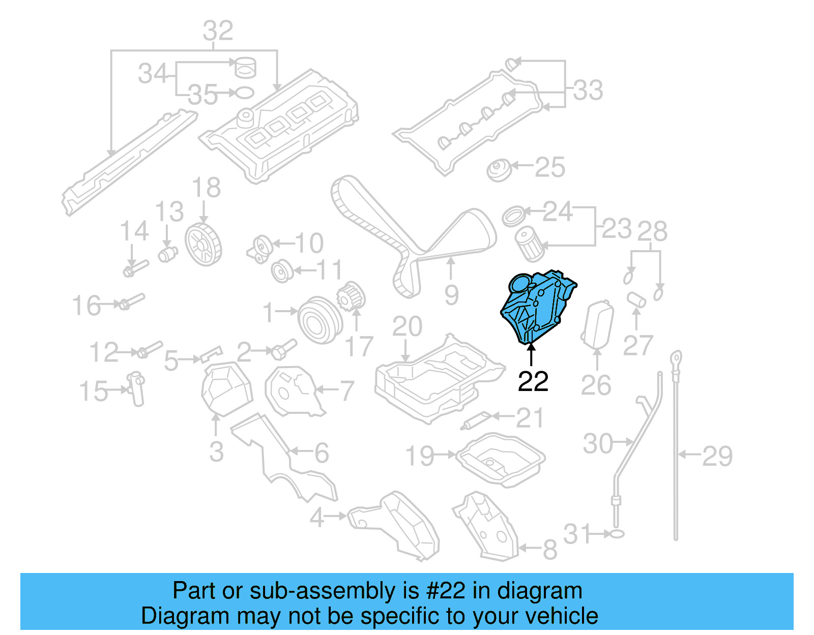 Oil Filter Housing 077-115-401-AC - View 4