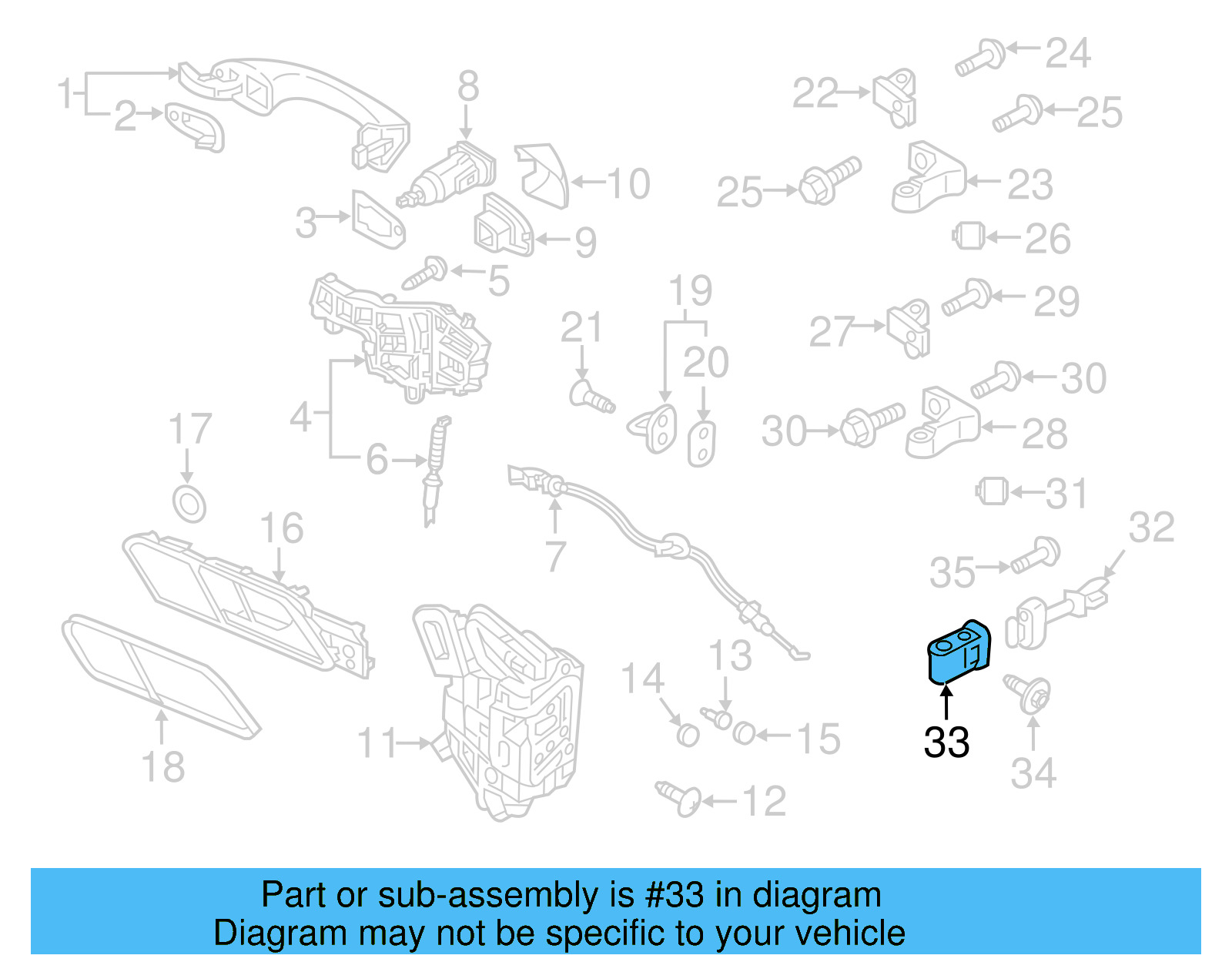 Door Check Cover 5NA-837-267 - View 5