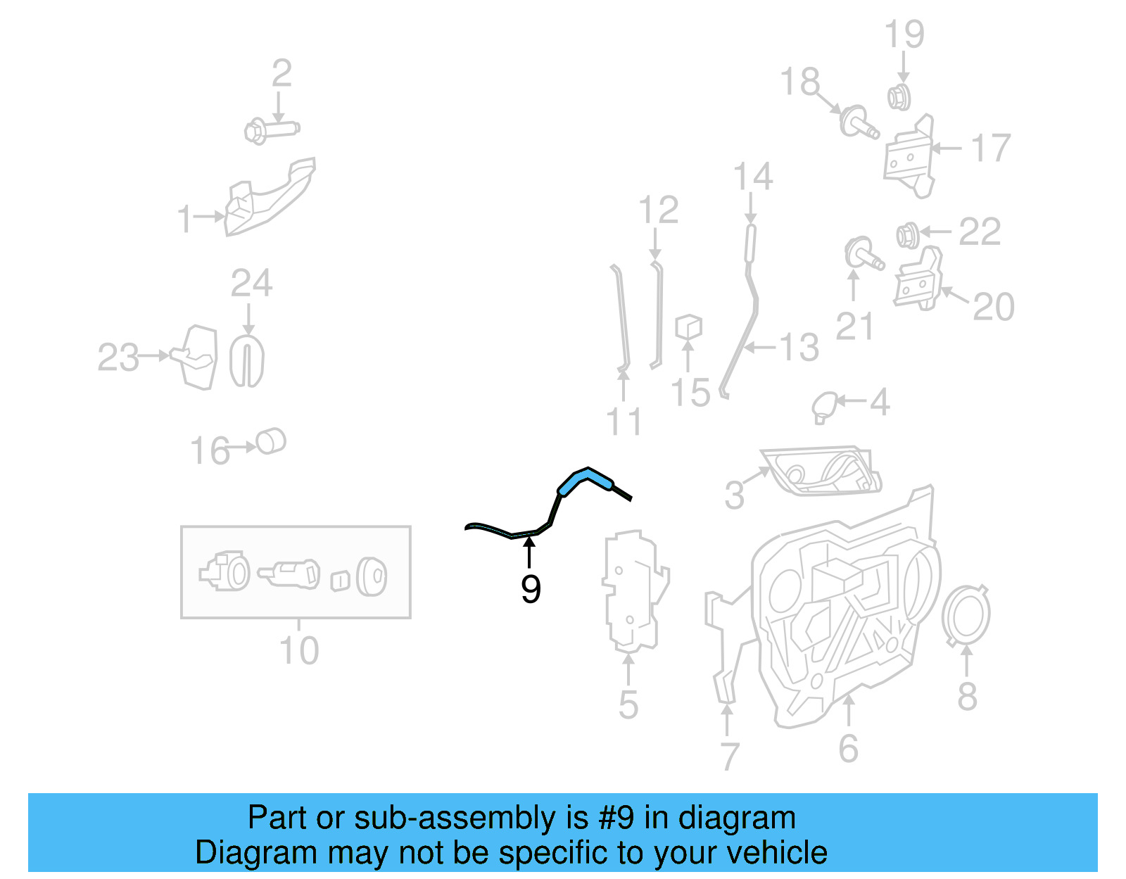 Lock Cable 7B0-837-085-A - View 4