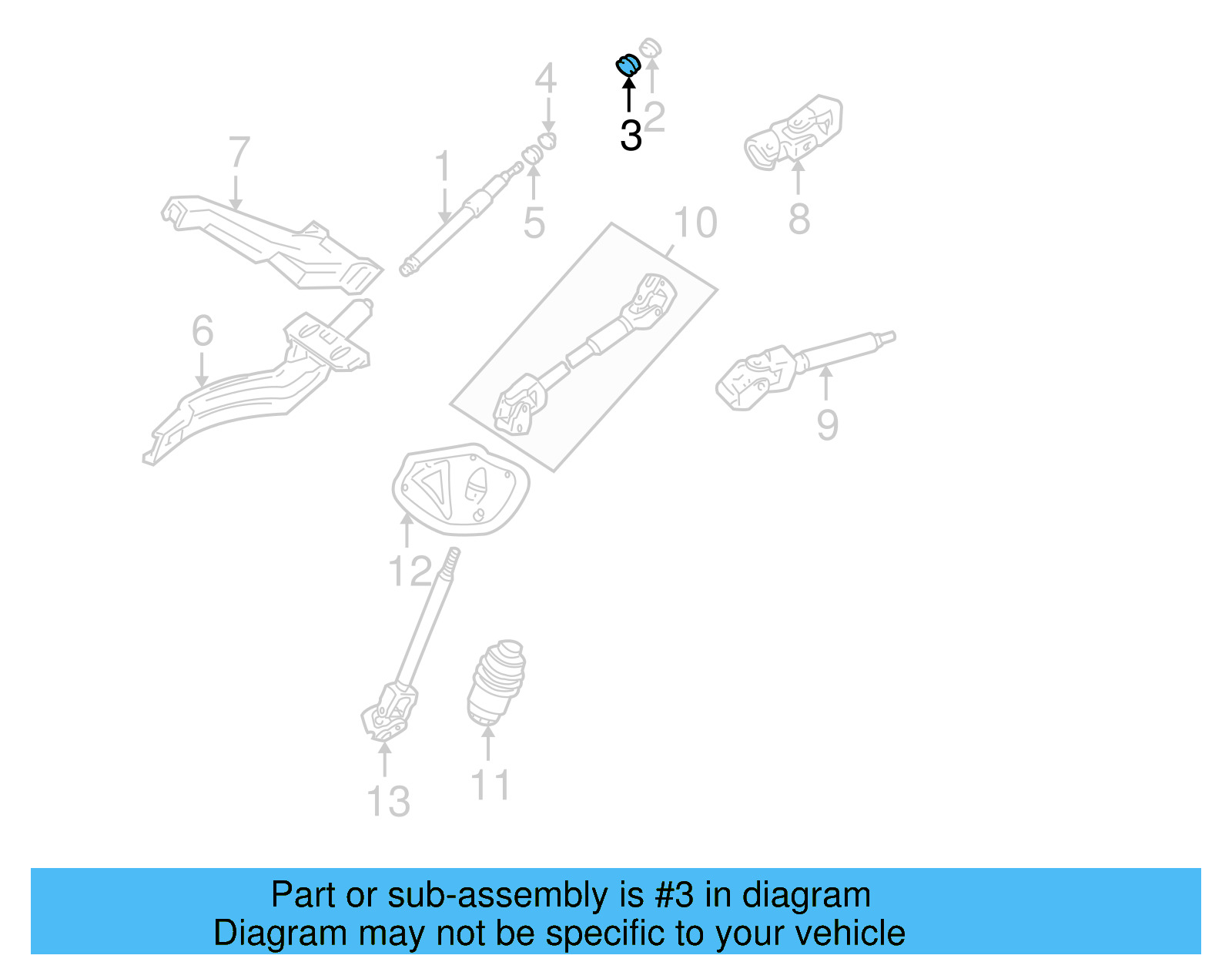 Steering Shaft Spring 481-419-343-B - View 2