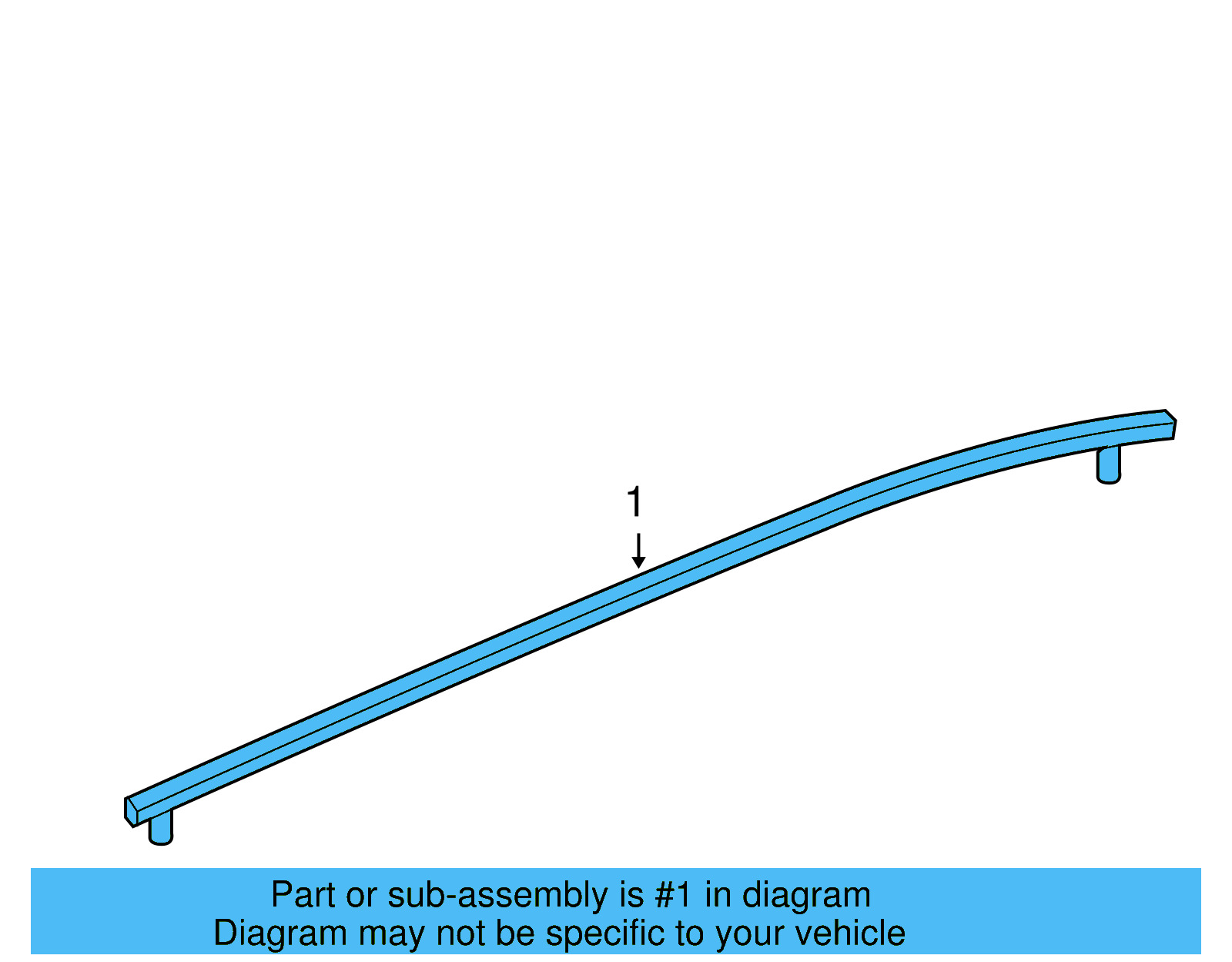 Roof Molding 7B0853706B - View 2