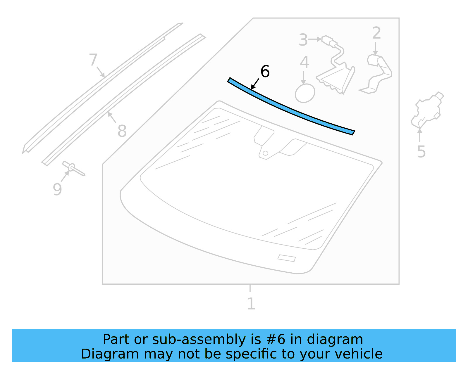 Reveal Molding 3G0-845-132 - View 5