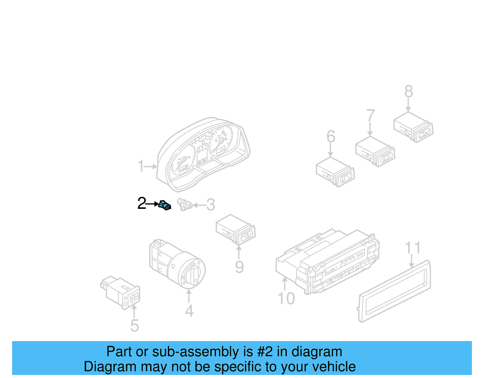 Ambient Air Temperature Sensor 357-919-379-A - View 5
