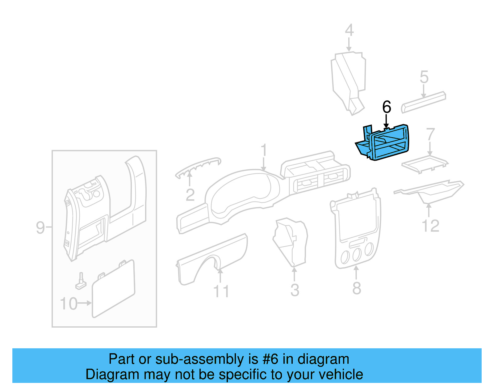 Storage Tray 6RU-857-058-1QB - View 25