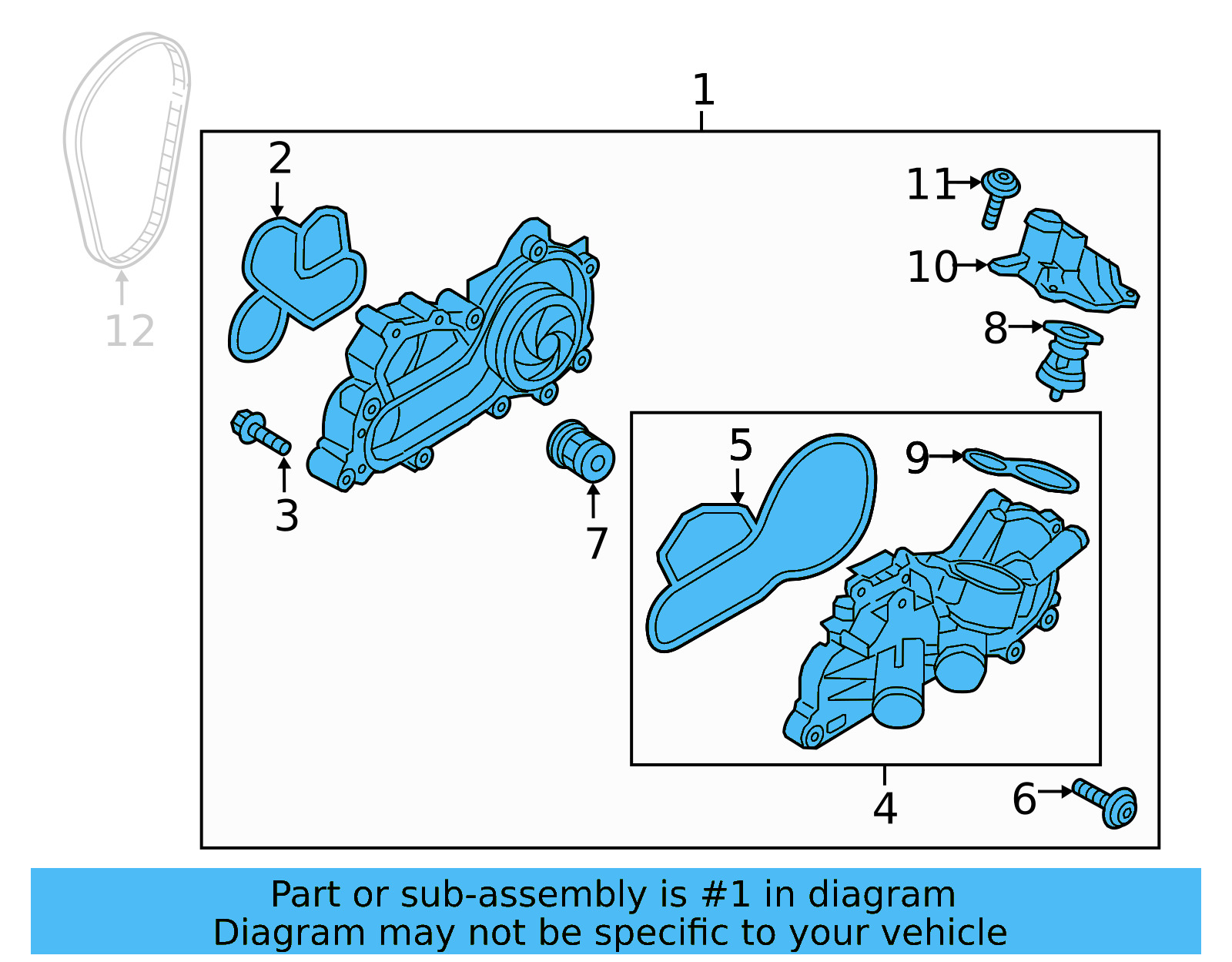 Water Pump Assembly 04E-121-600-CS - View 13