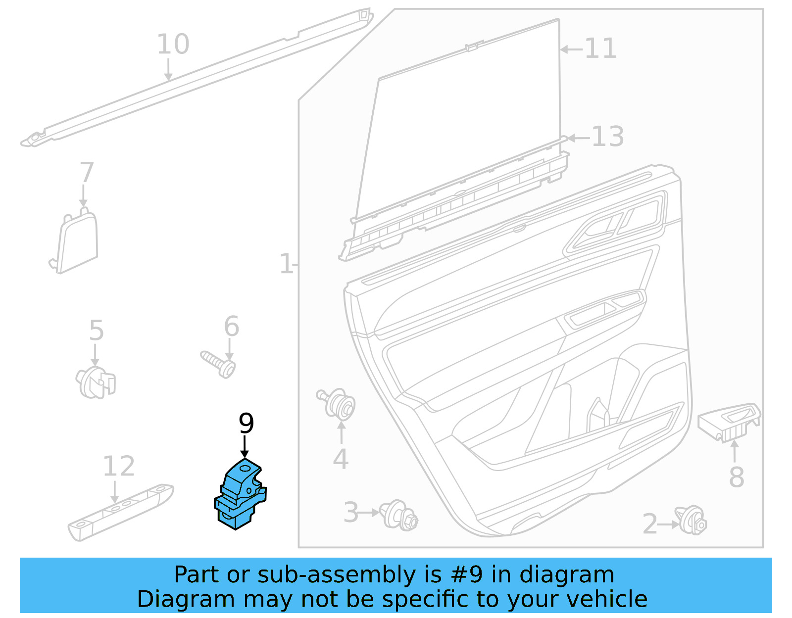 Window Switch 5G0-959-855-K-WHS - View 24