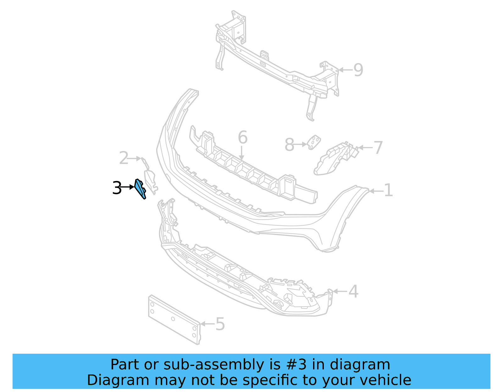 Tow Eye Cap 5NN-807-241-B-9B9 - View 2