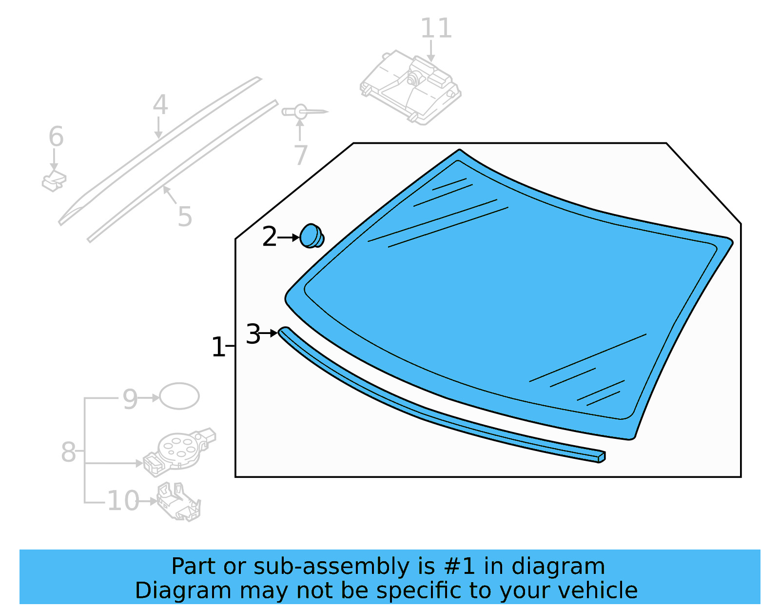 Windshield 17A-845-011-CP-NVB - View 4