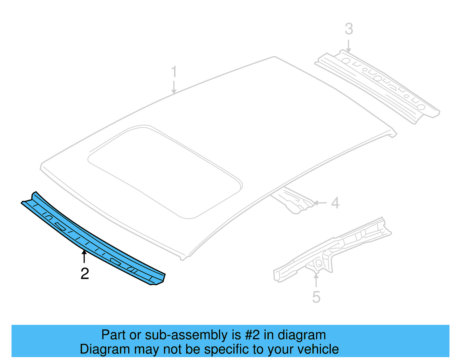 Header Panel 1K6-817-123-D - View 5