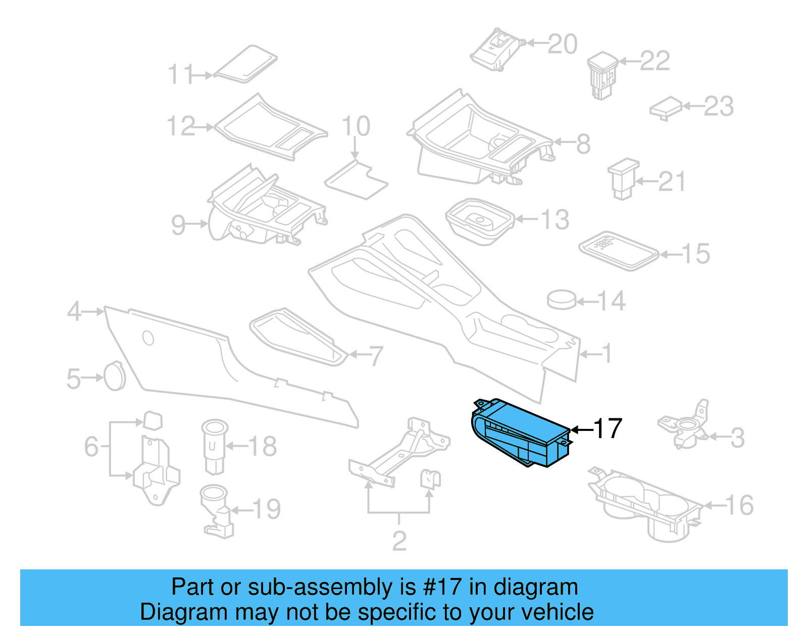 Cup Holder 1K0-862-531-A-YMK - View 4