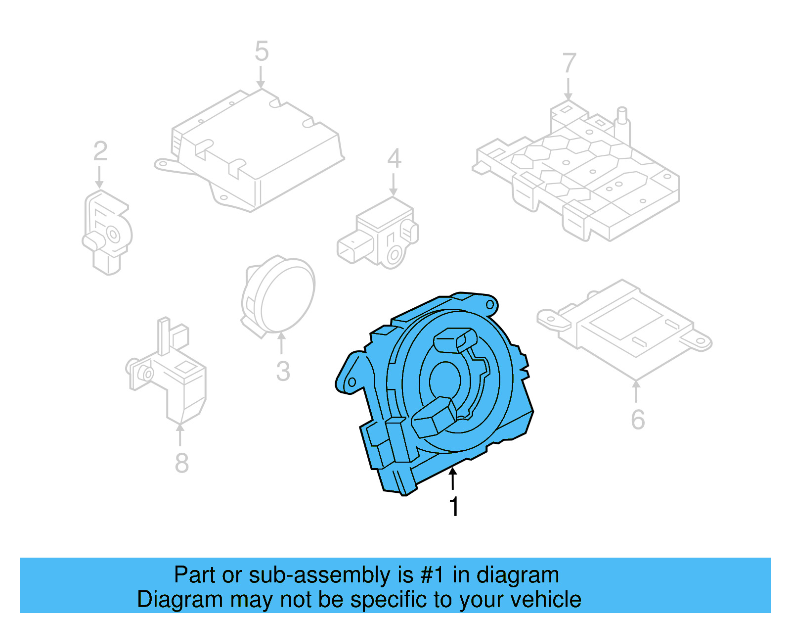 Clock Spring 5Q0-953-569-A - View 13