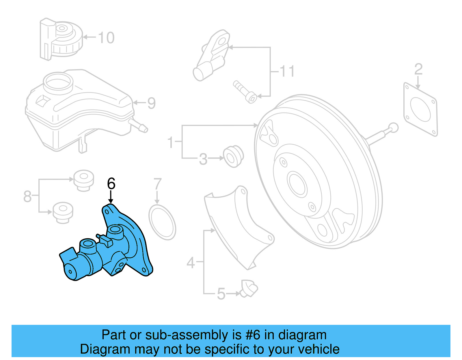 Master Cylinder 3C1-614-019-D-REP - View 3