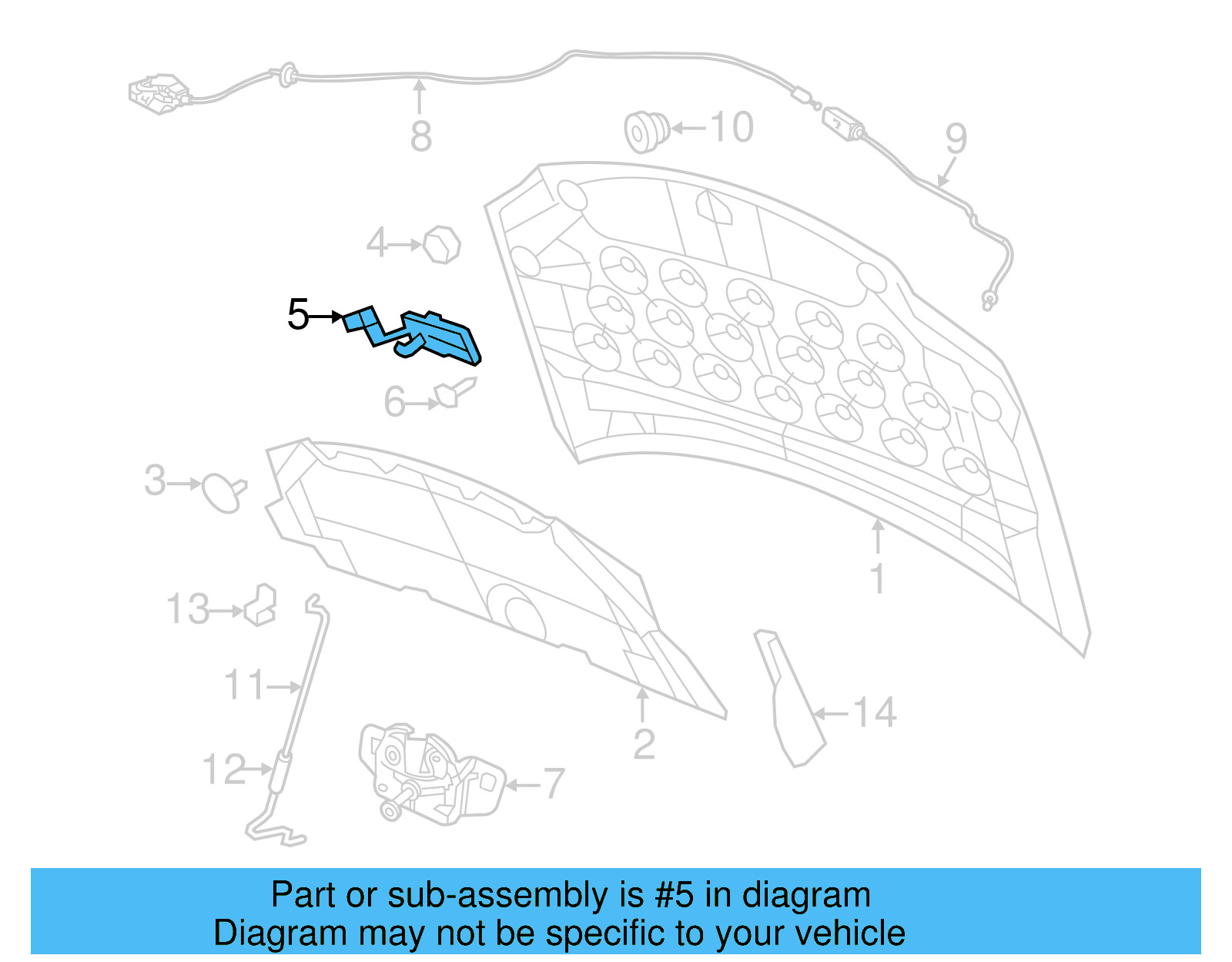 Safety Catch 7B0-823-507 - View 5