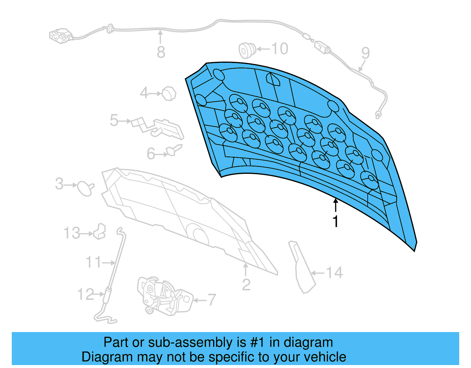 Hood 7B0-823-031-D - View 3