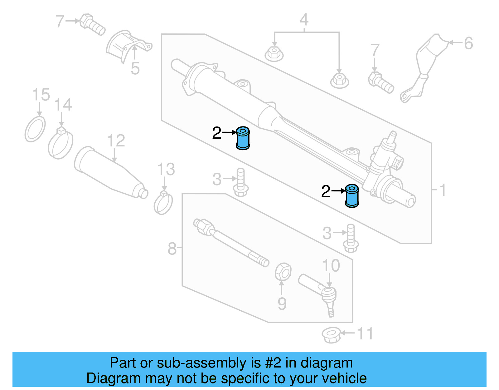 Gear Assembly Isolator 7L0-422-405 - View 7