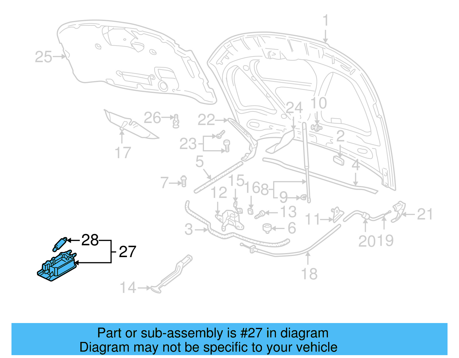 Under Hood Lamp 1H0-947-301 - View 7