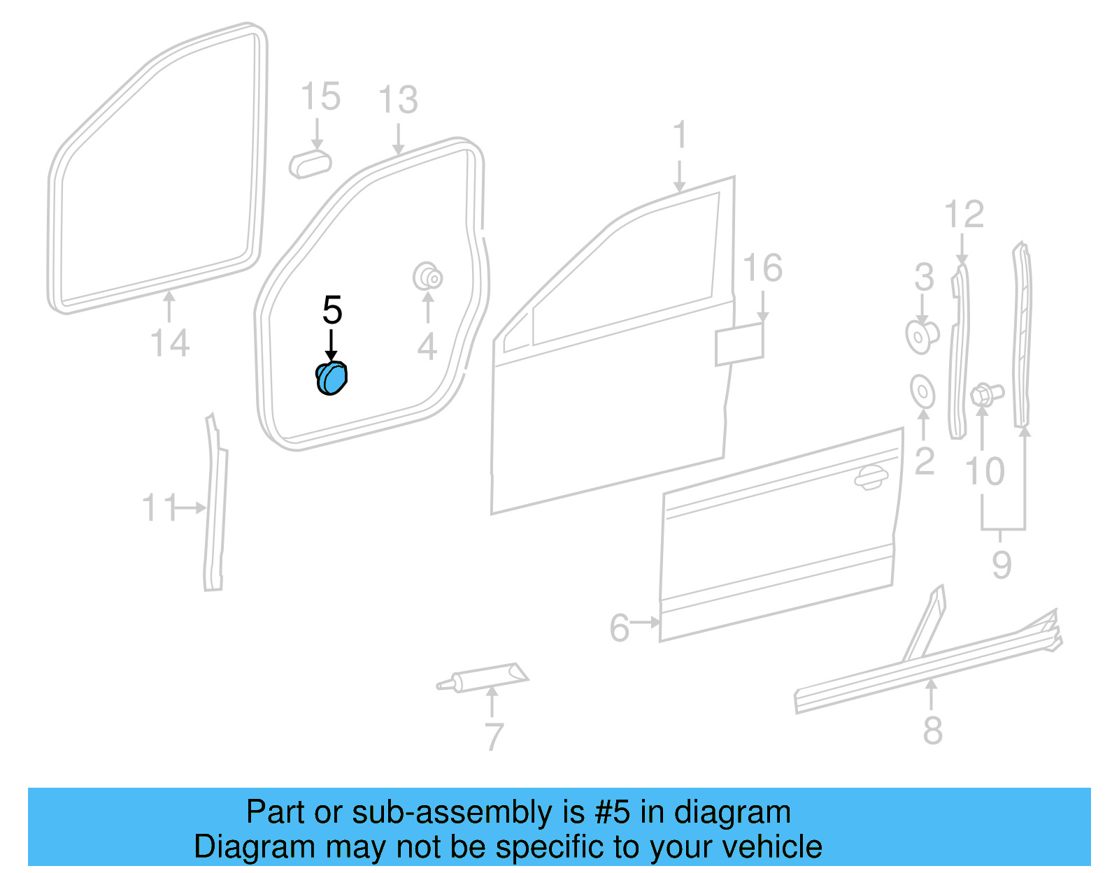 Door Frame Assembly Cover 1K0-831-821-A - View 20