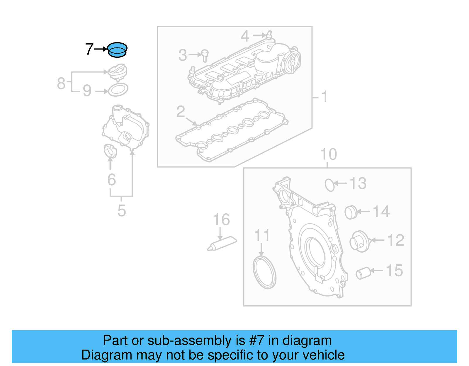 Camshaft Seal 06E-109-345-A - View 2