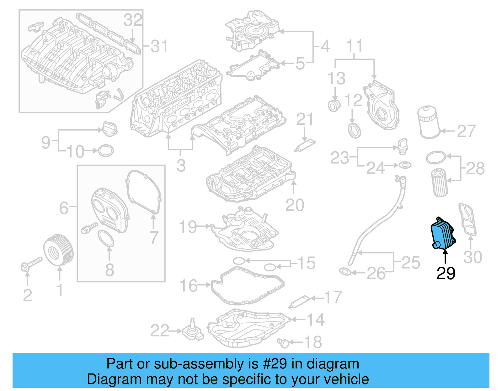 Oil Cooler 06K-117-021-K - View 19