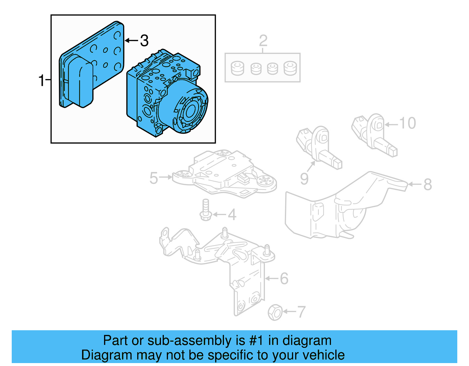ABS Control Unit 5Q0-614-517-FJ-BEF - View 9