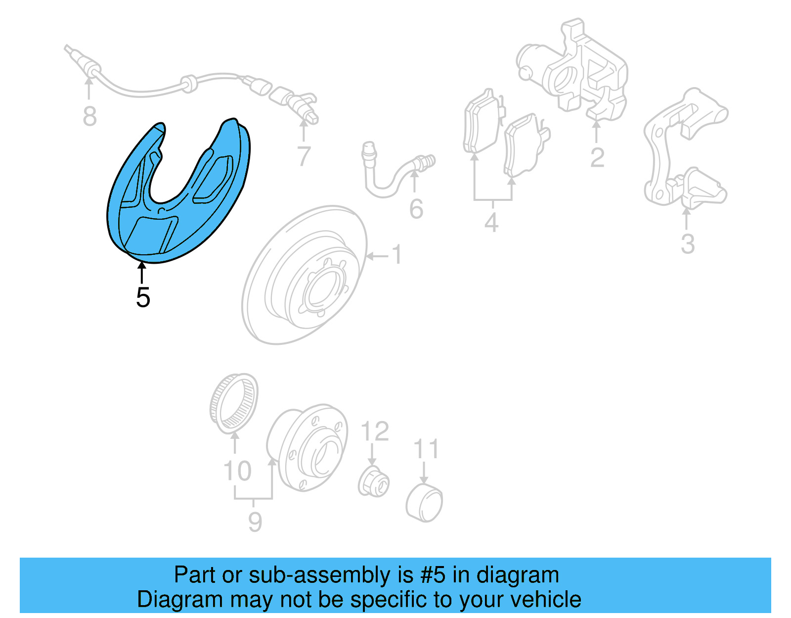 Backing Plate 1J0-615-612-D - View 17