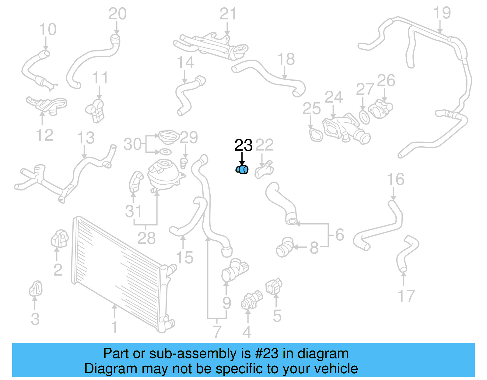 Coolant Temp Sensor 6U0-919-501-B - View 7