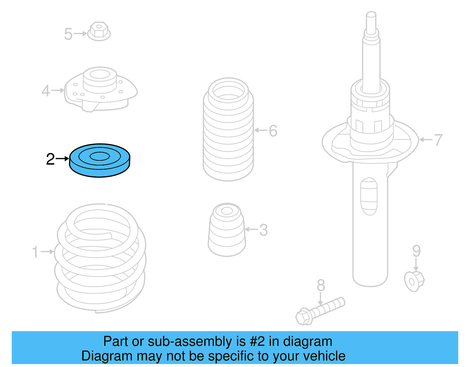 Suspension Strut Bearing 6N0-412-249-E - View 25