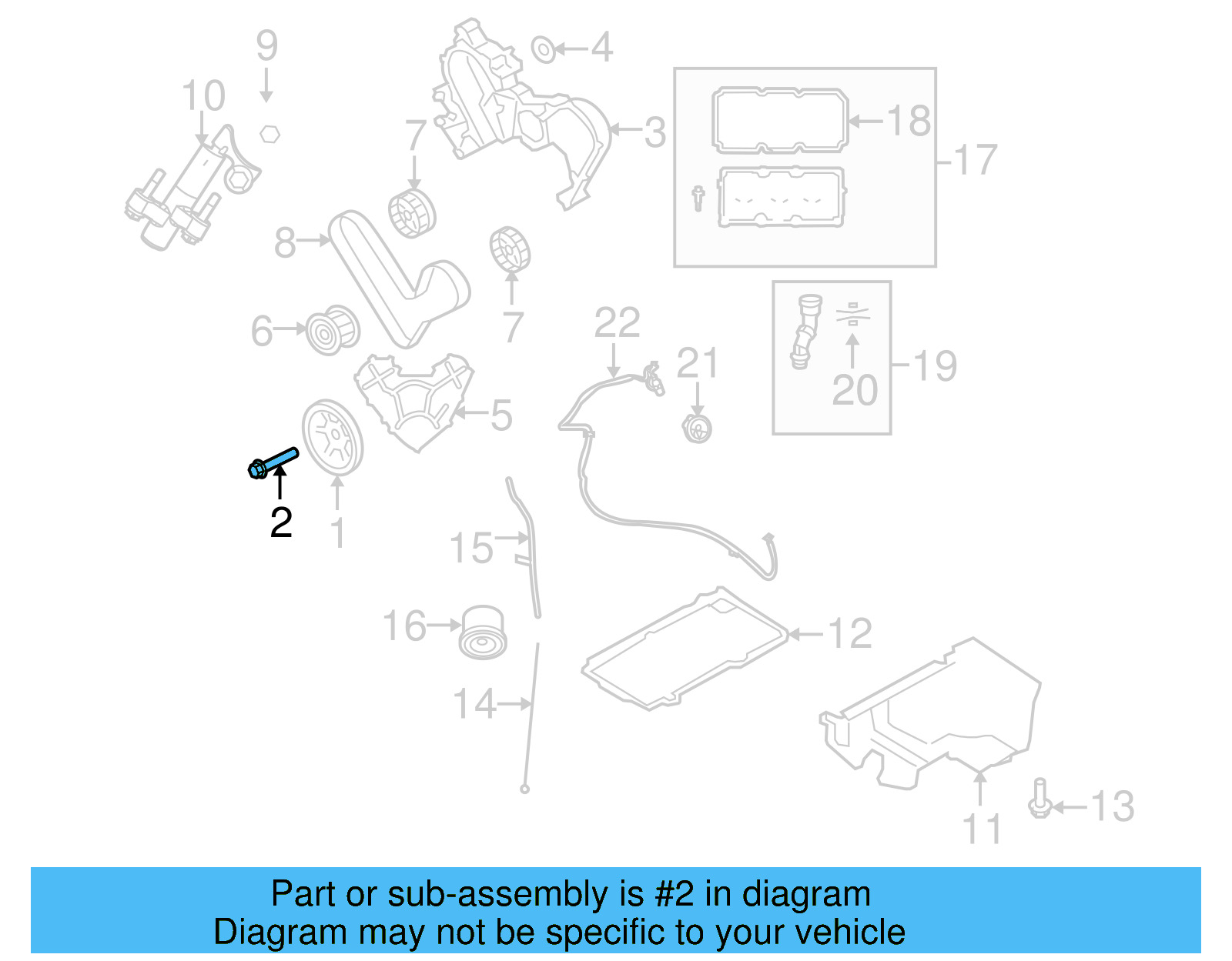 Crankshaft Damper Bolt WHT-004-305 - View 4