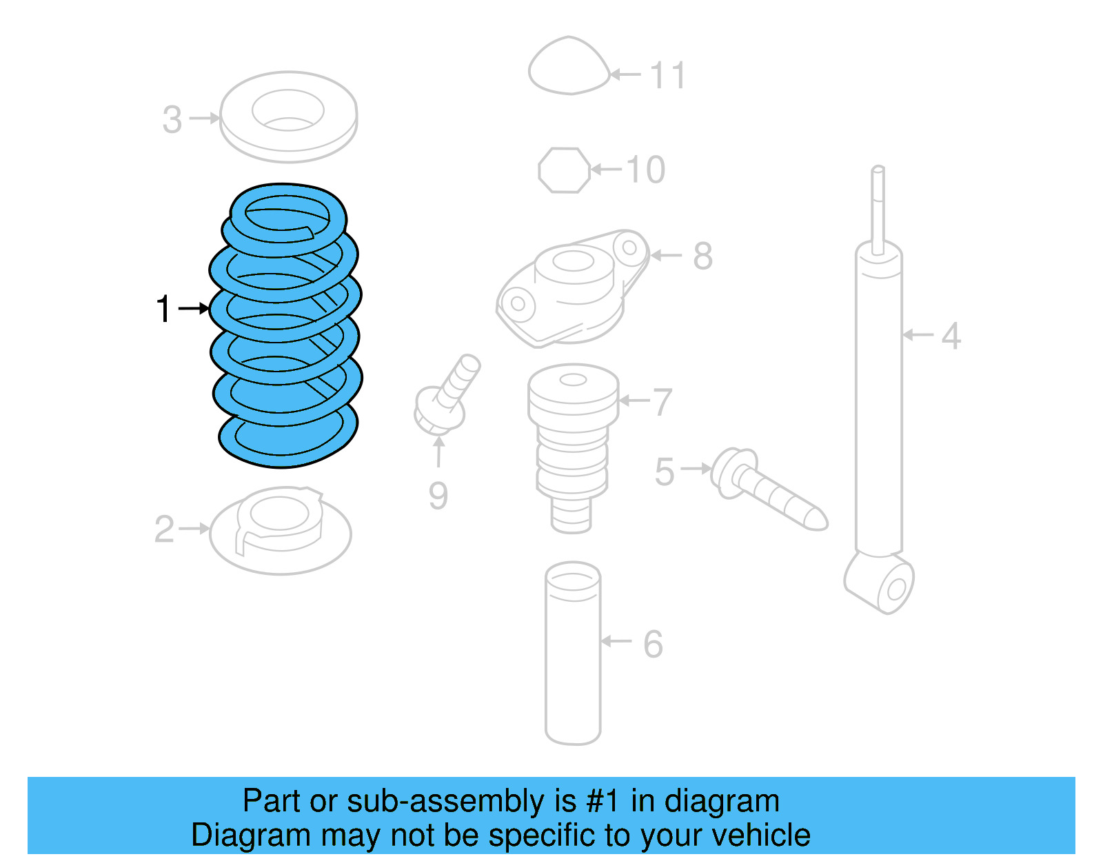 Coil Spring 1K0-511-115-CS - View 6