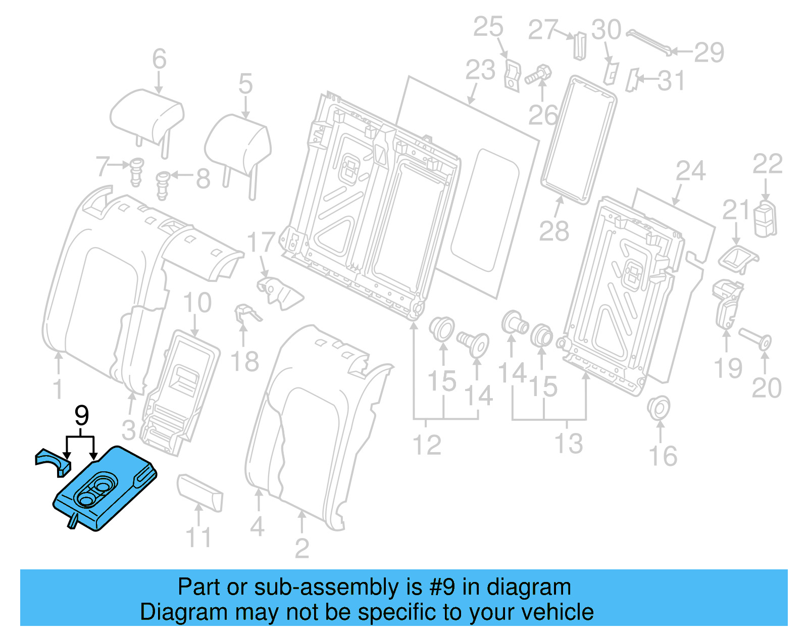 Armrest 5GM-885-081-M-TI7 - View 7