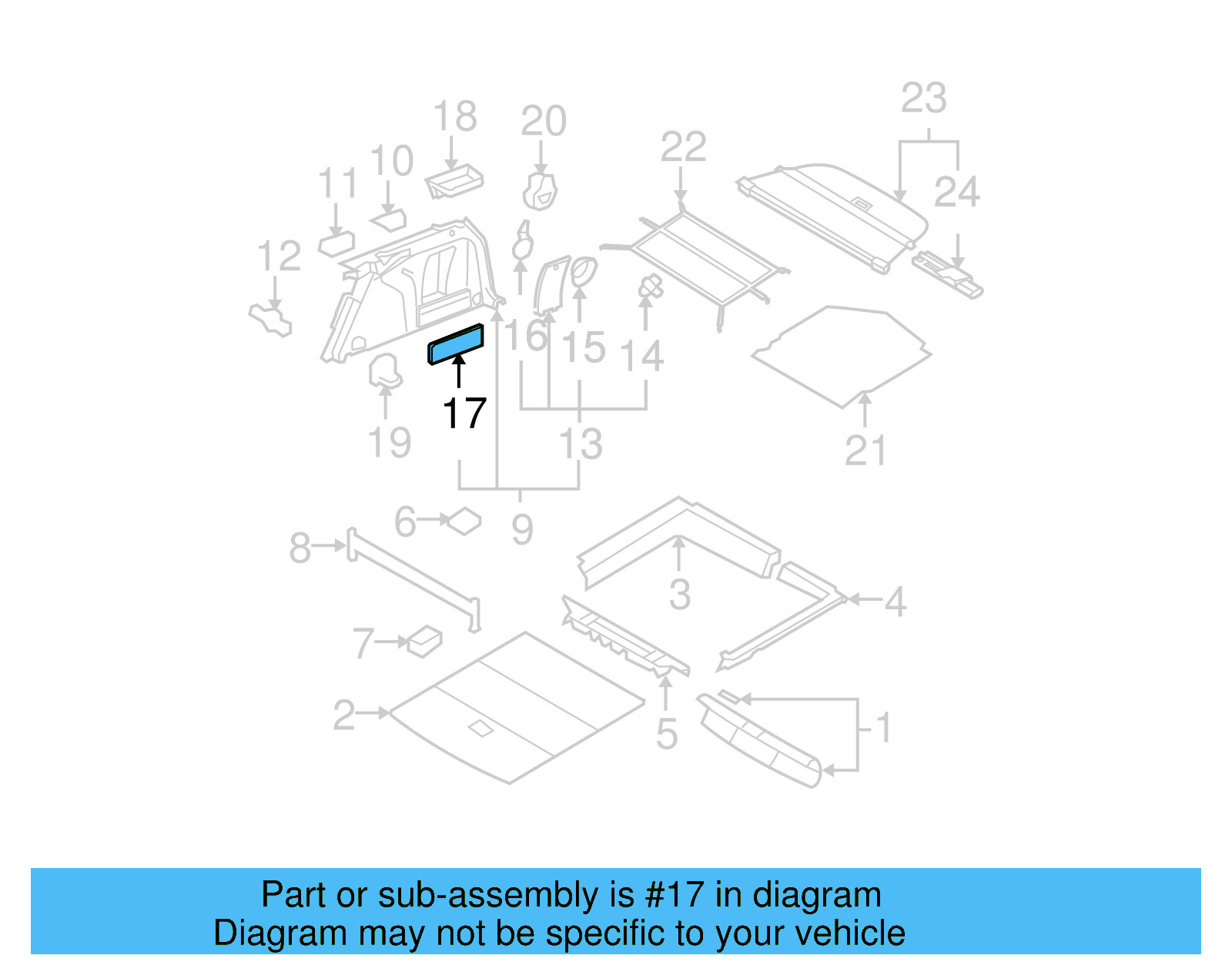 Lower Cover 3C9-867-464-B-9B9 - View 8