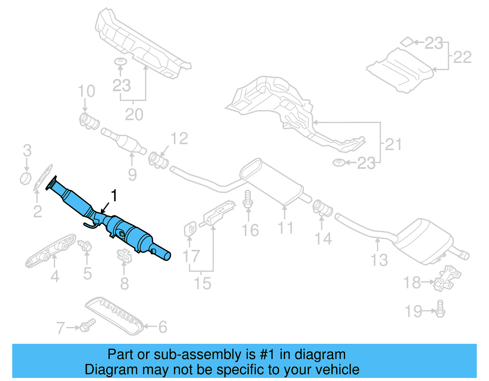 Catalytic Converter 5C0-253-059-AM - View 20