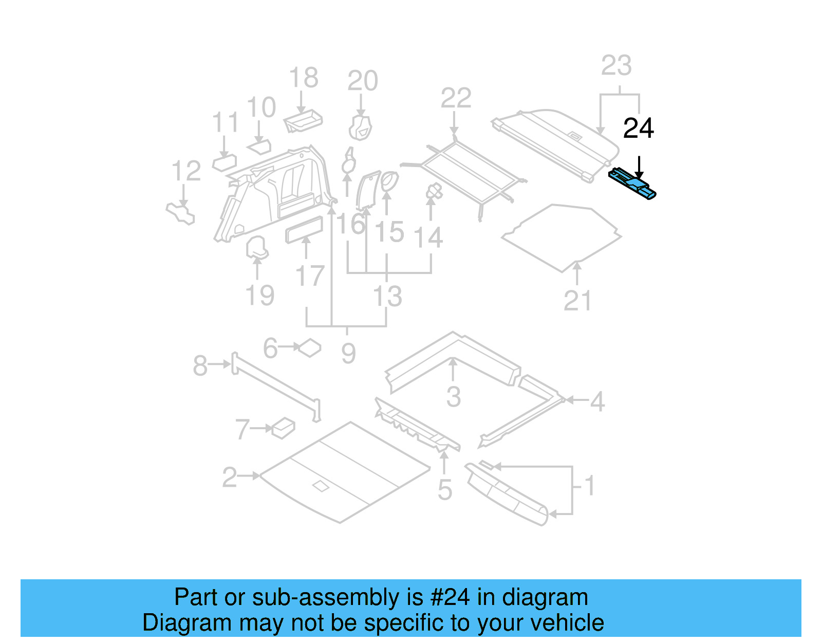 Tonneau Cover Hook 3C9-867-899 - View 2
