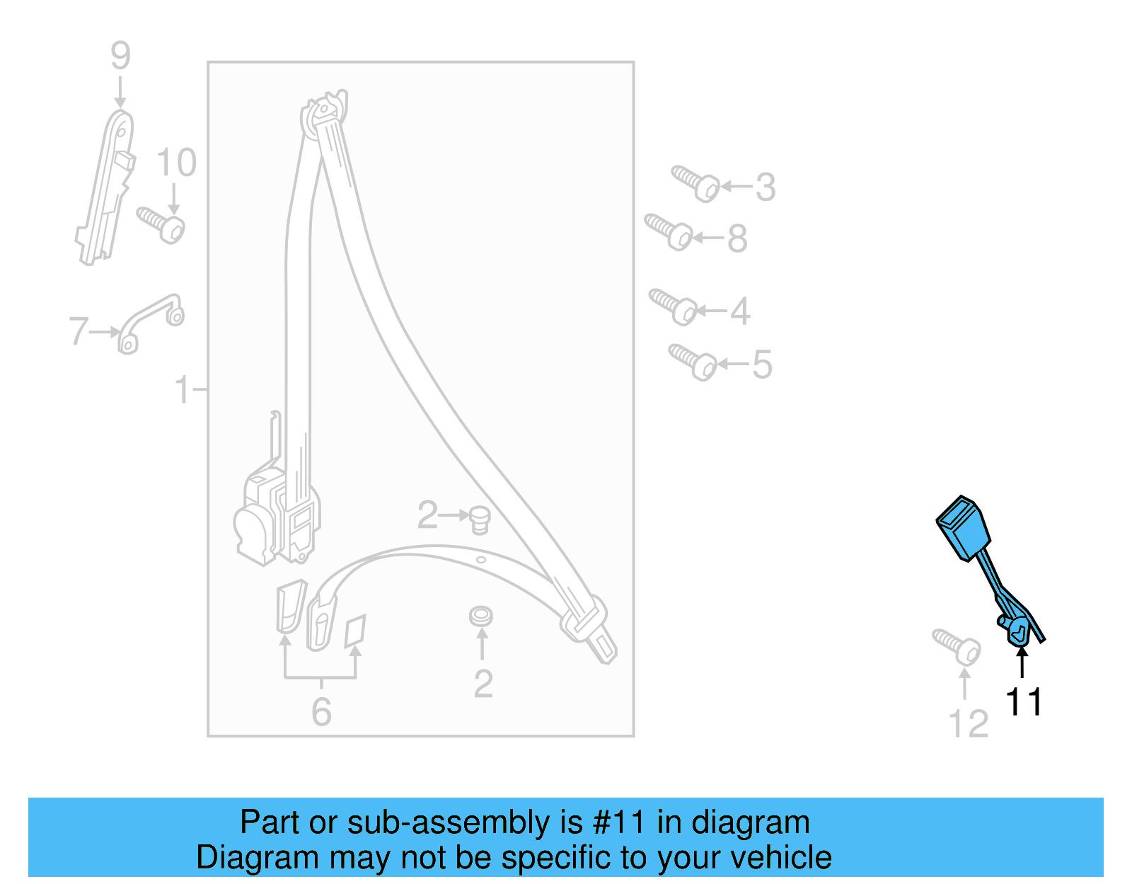 Buckle 7P0-857-756-E-YLZ - View 4